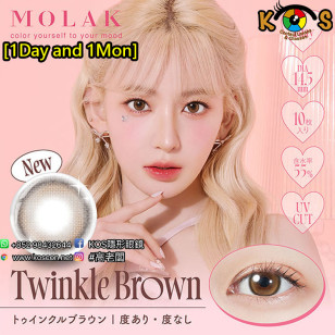 MOLAK 1day Twinkle Brown モラク ワンデー トゥインクルブラウン